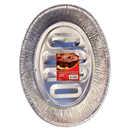 Aluminum Pan Oval 18"x14"