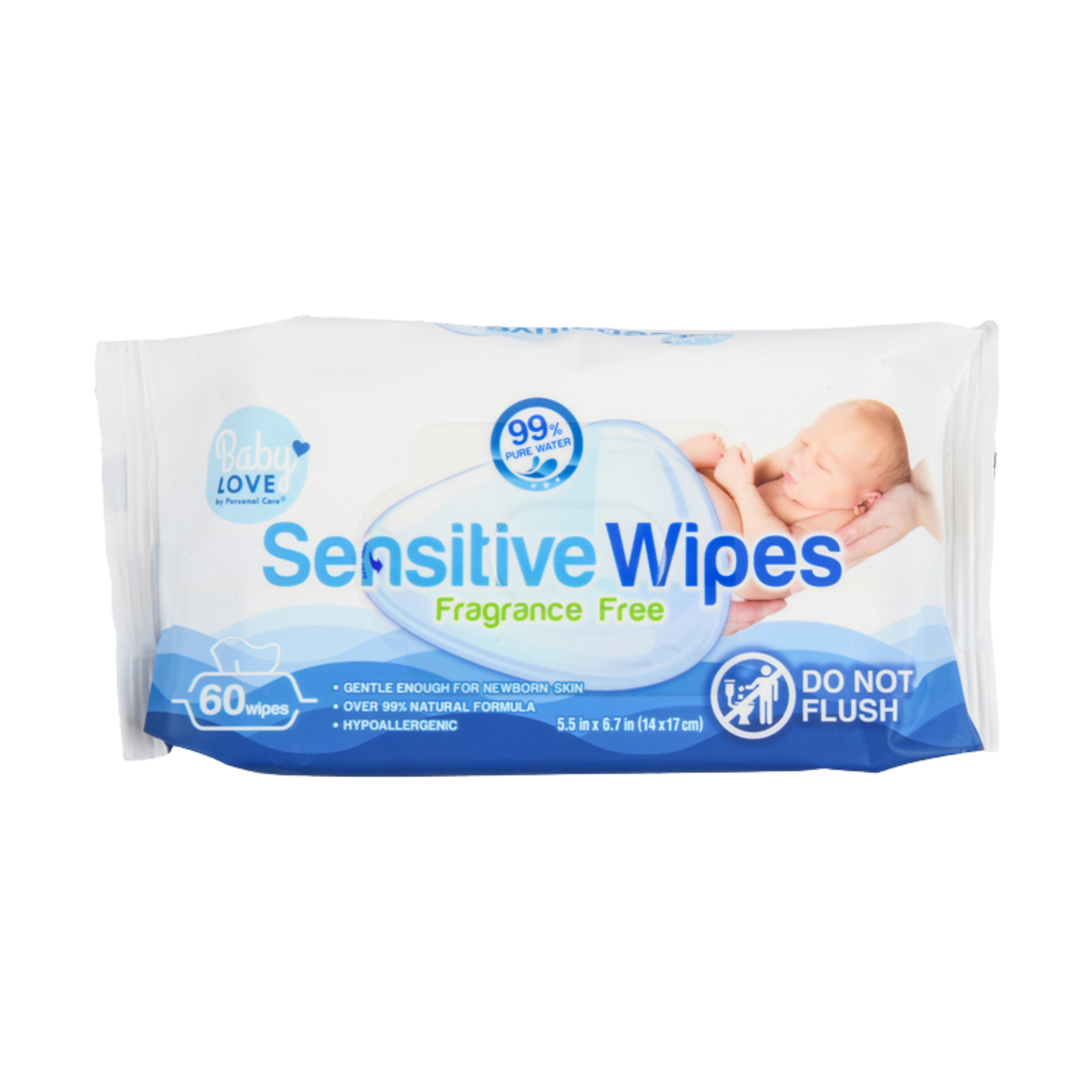 Baby Love Baby Wipes Sensitive 12/60ct