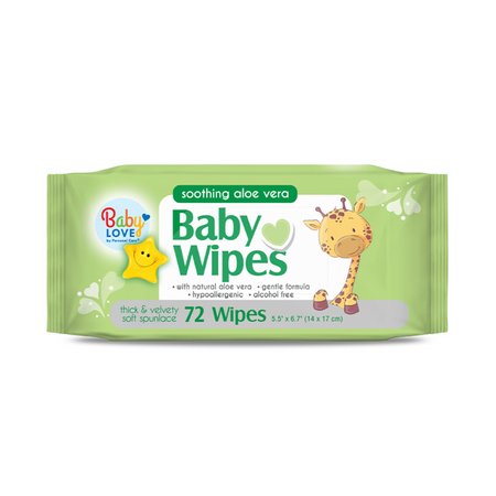 Baby Love Baby Wipes Aloe Vera 12/80ct