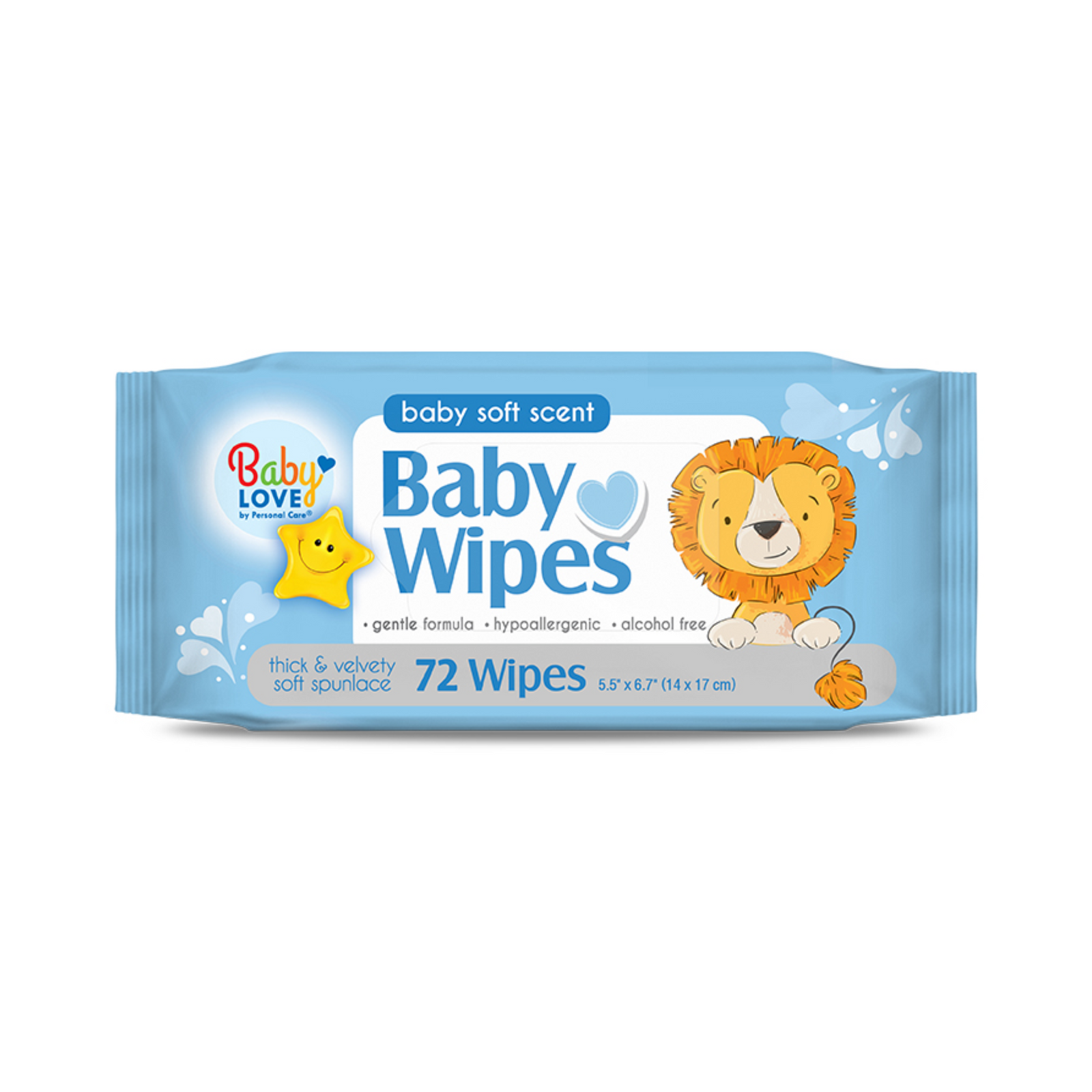 Baby Love Baby Wipes Blue 12/72ct