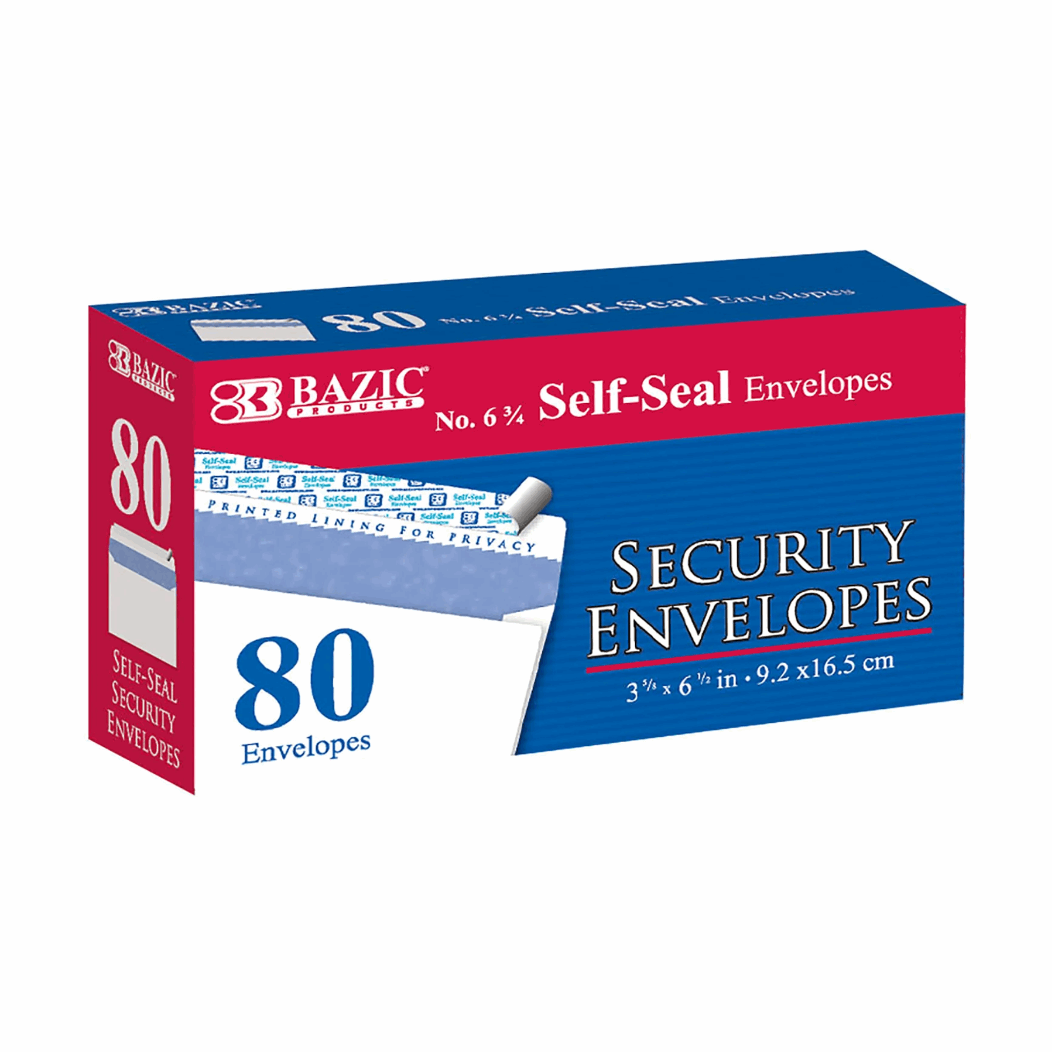Bazic Security Envelopes 24/80ct