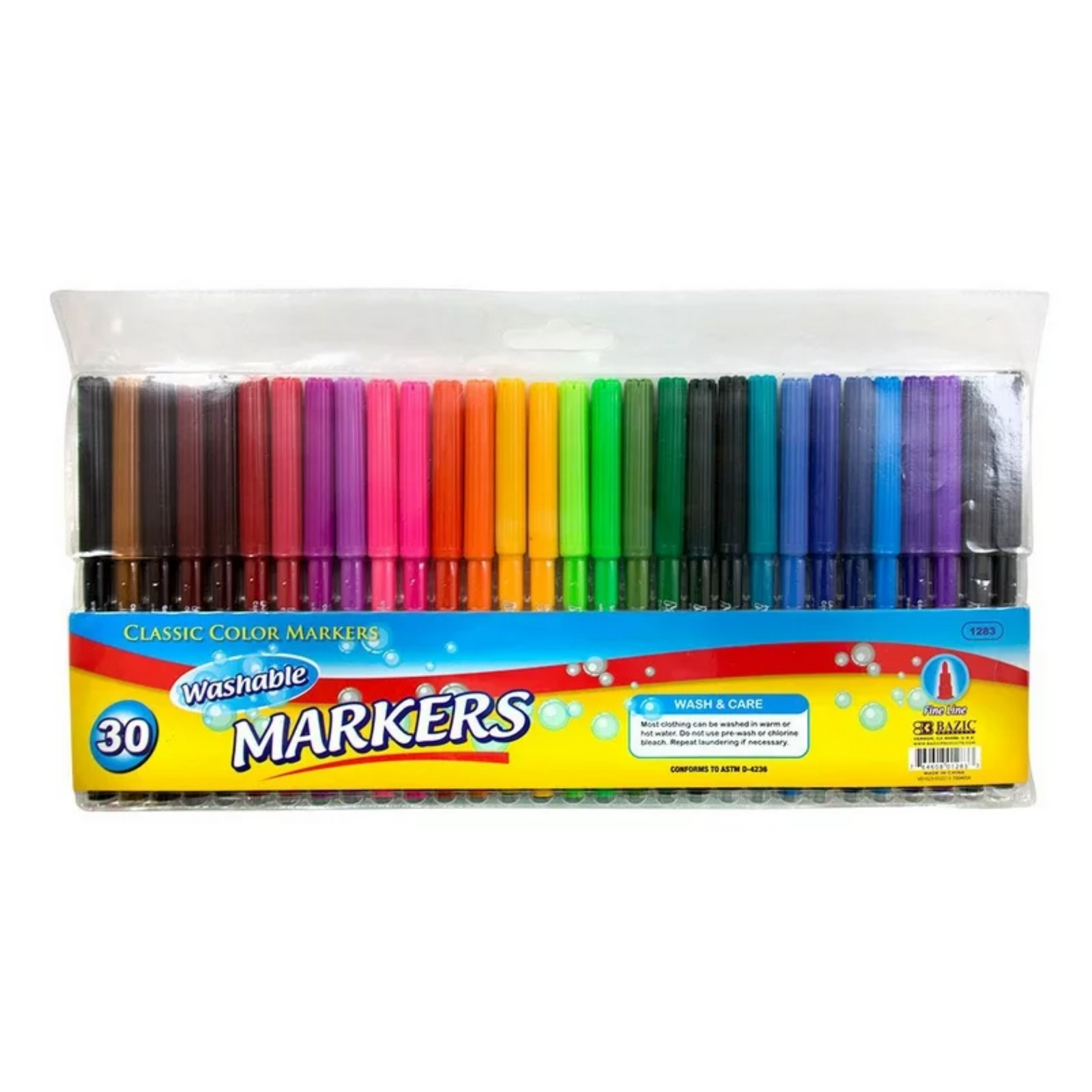 Bazic Classic Color Markers 12/30ct
