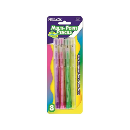Bazic Multi-Point Pencils 12/8ct