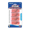 Bazic Pink Eraser 12/4ct