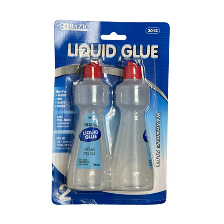 Bazic Washable Liquid Glue 12/2ct