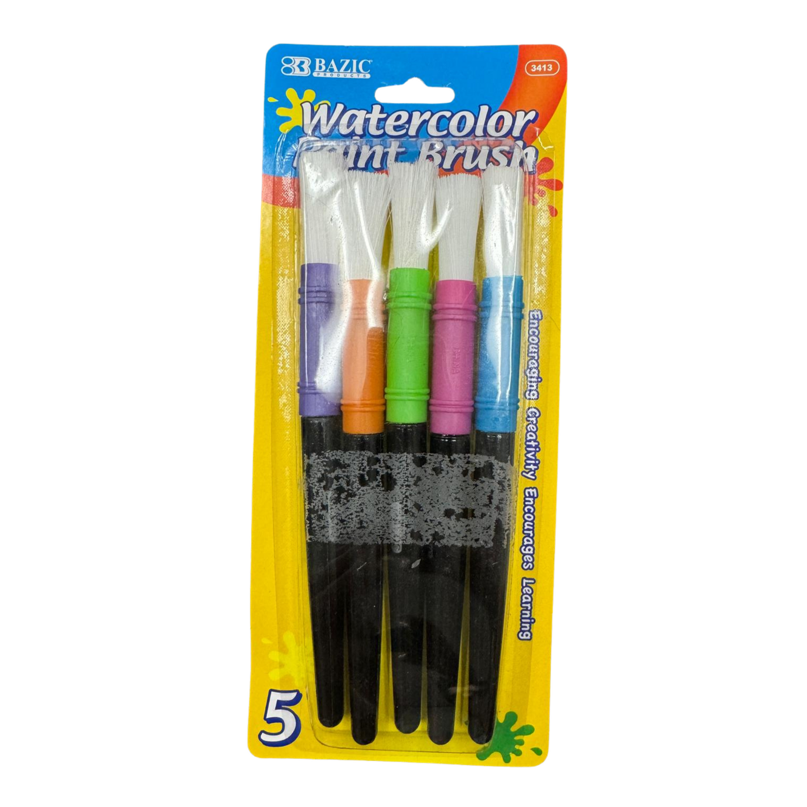 Bazic Watercolor Paint Brush 12/5ct