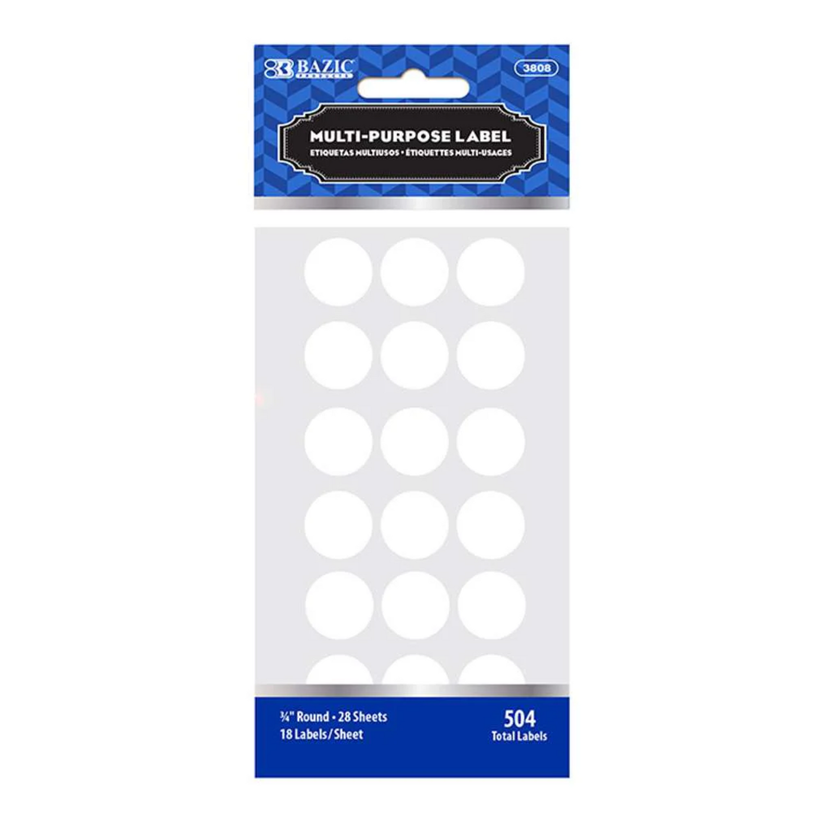 Bazic White Round Multi-Purpose 12/1ct