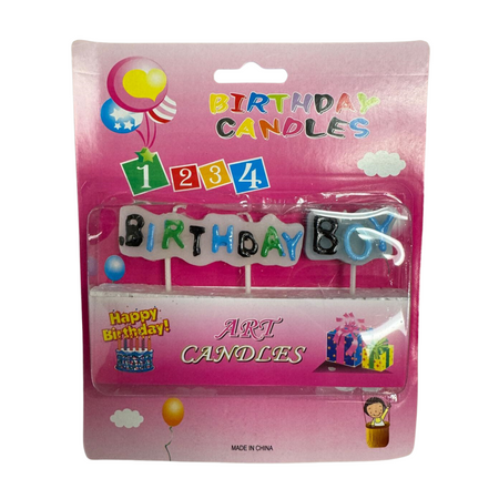 Birthday Candle Birthday Boy 12/1ct