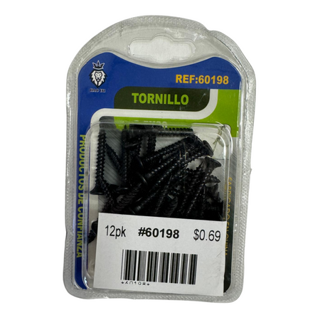 Black Screws 12/3.5x30