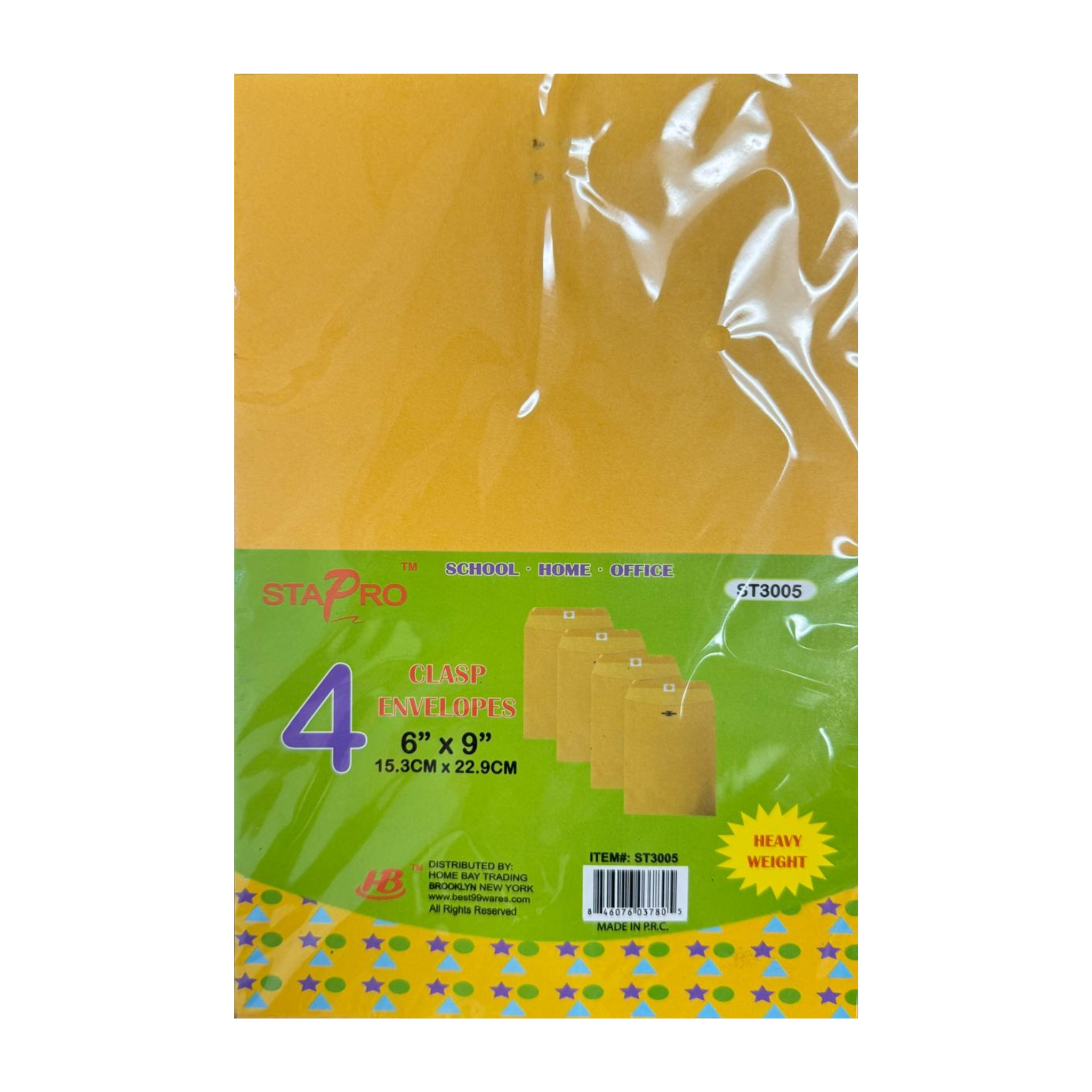 Clasp Envelopes 6"x9" 12/4ct