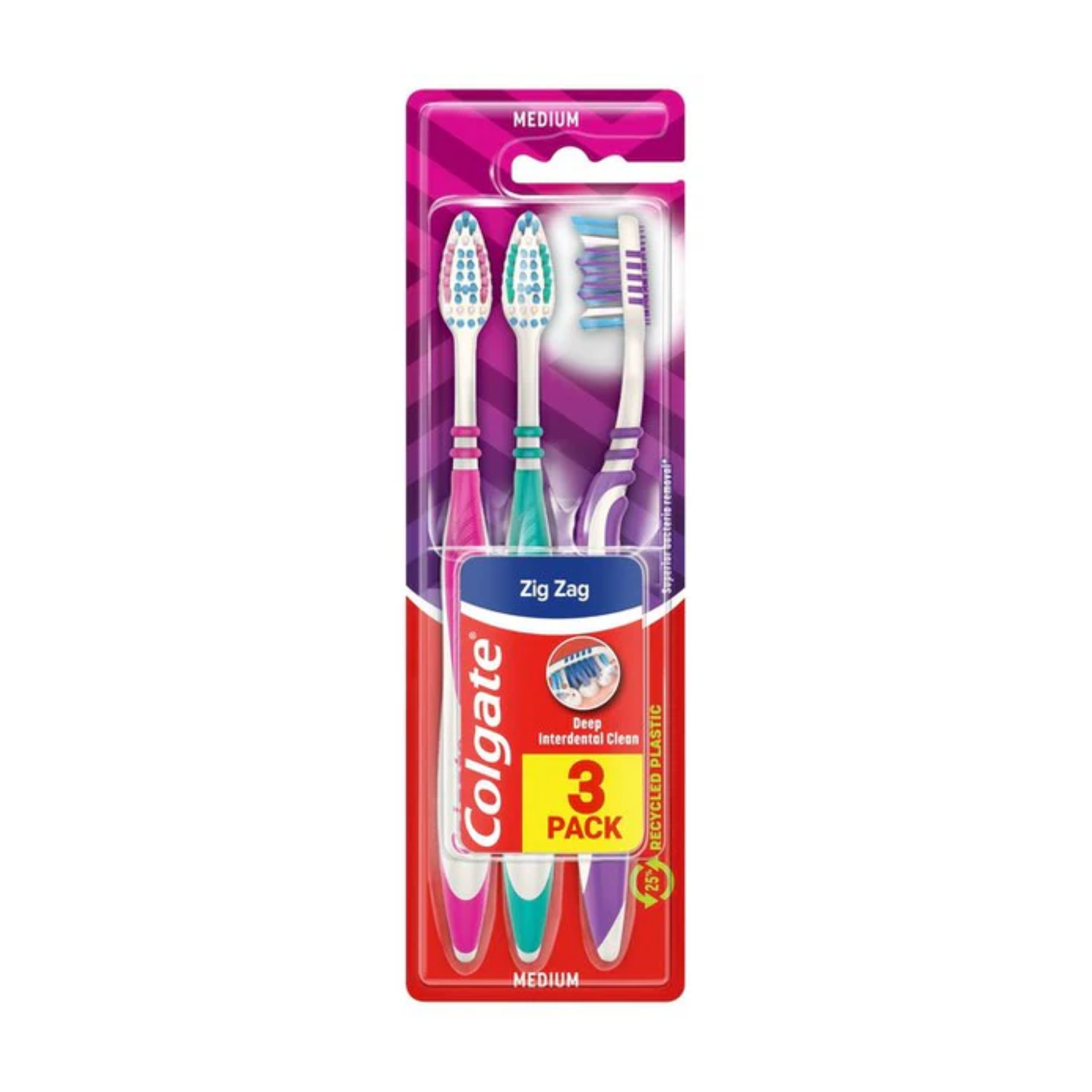Colgate TB Zig Zag Deep Clean 12/3ct
