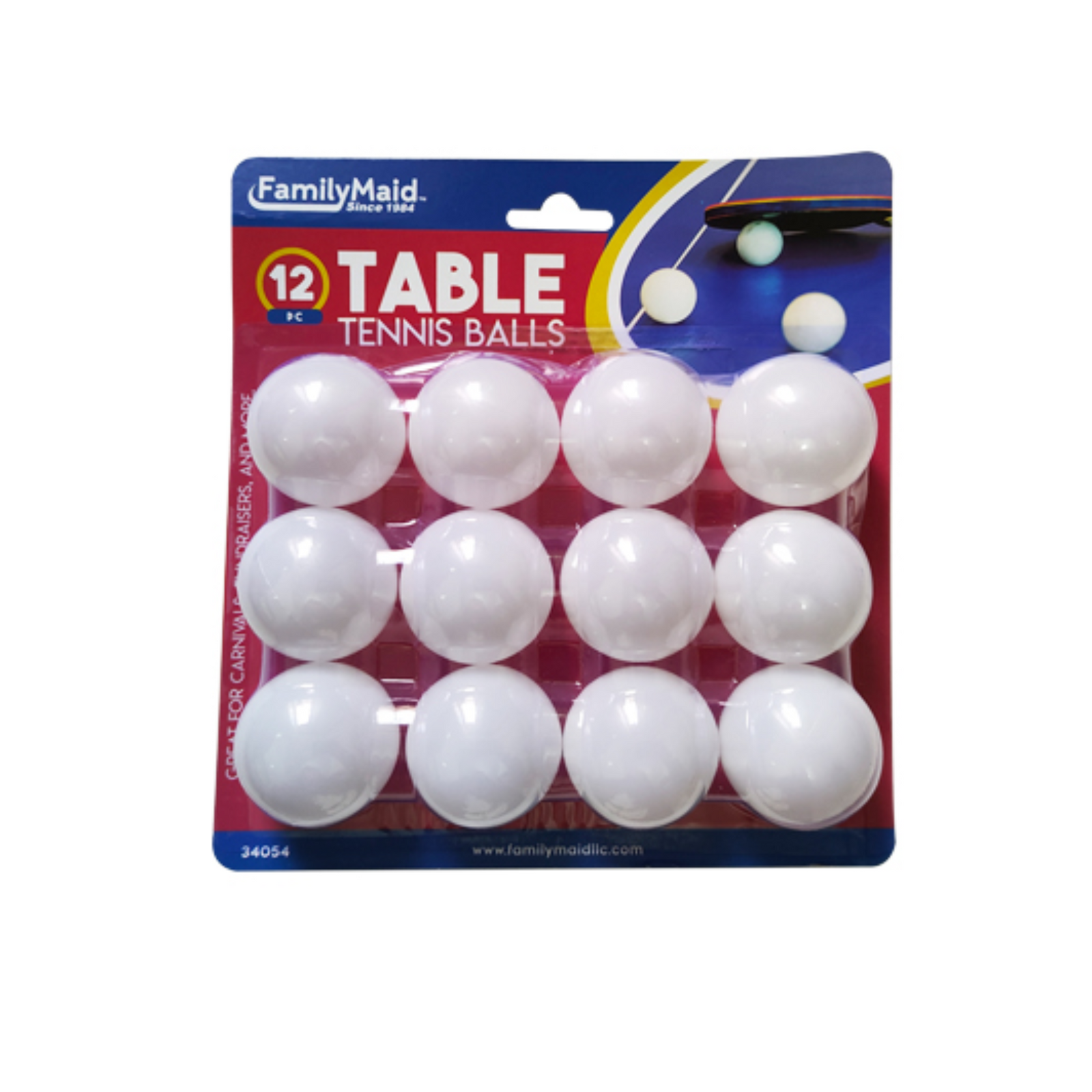 FamilyMaid Ping Pong Balls 12/12ct