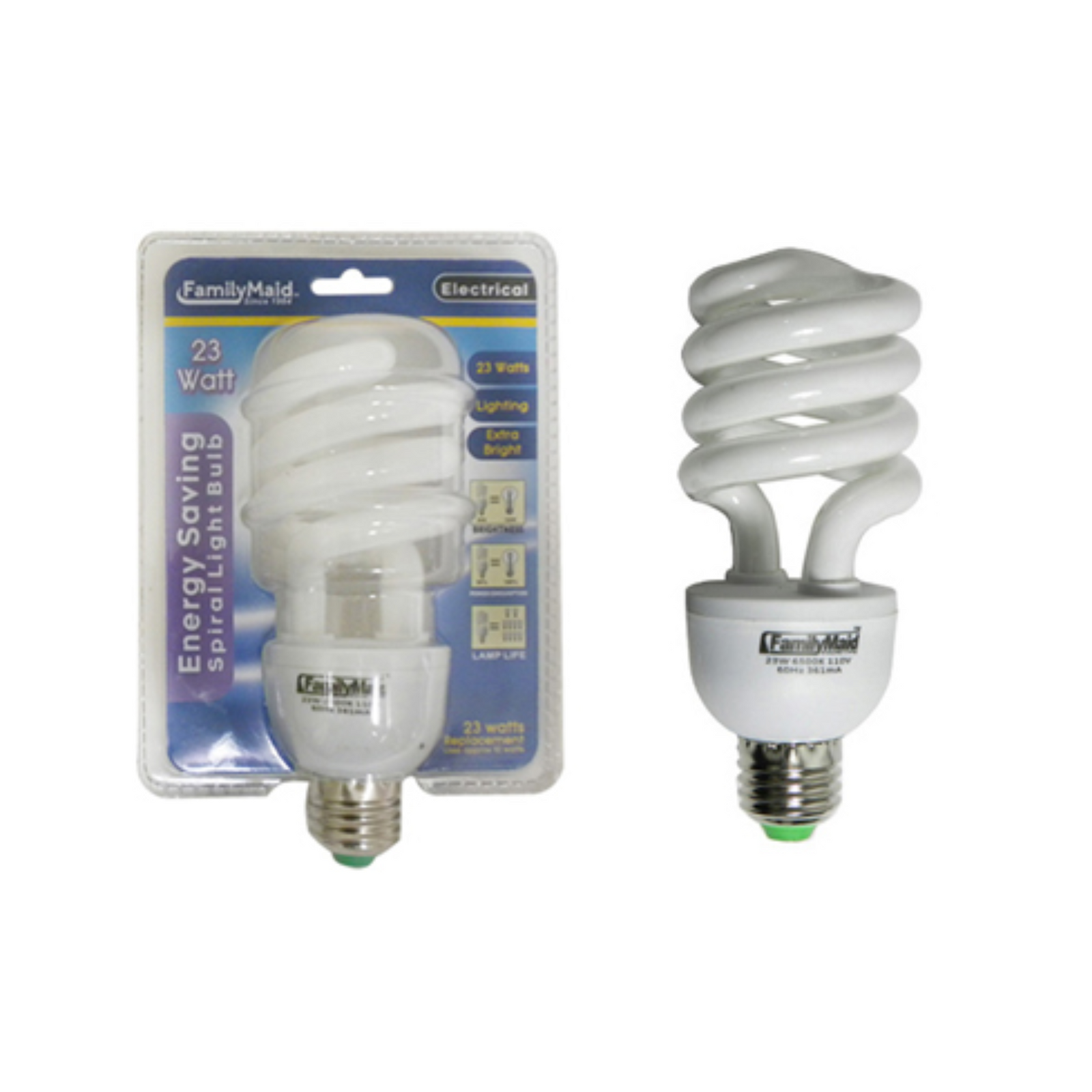 FamilyMaid Spiral Energy Saving Bulb 12/23w