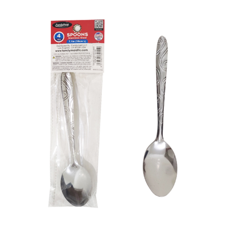 FamilyMaid Stainless Steel Spon 12/4ct