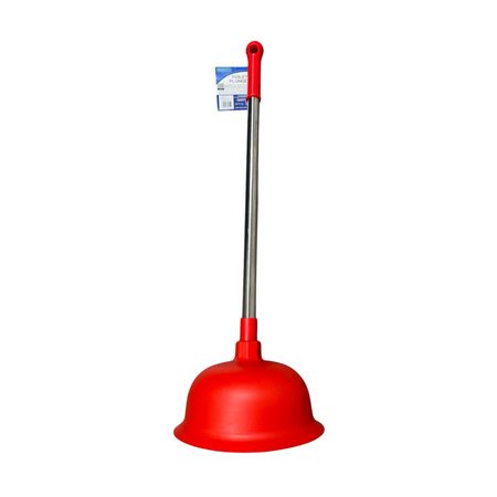 FamilyMaid Toilet Plunger Steel Handle 12/6.75"