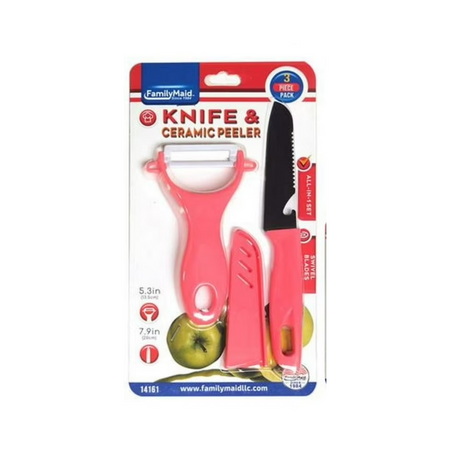 FamilyMaid Vegetable Peeler w/ Knife 12/1ct