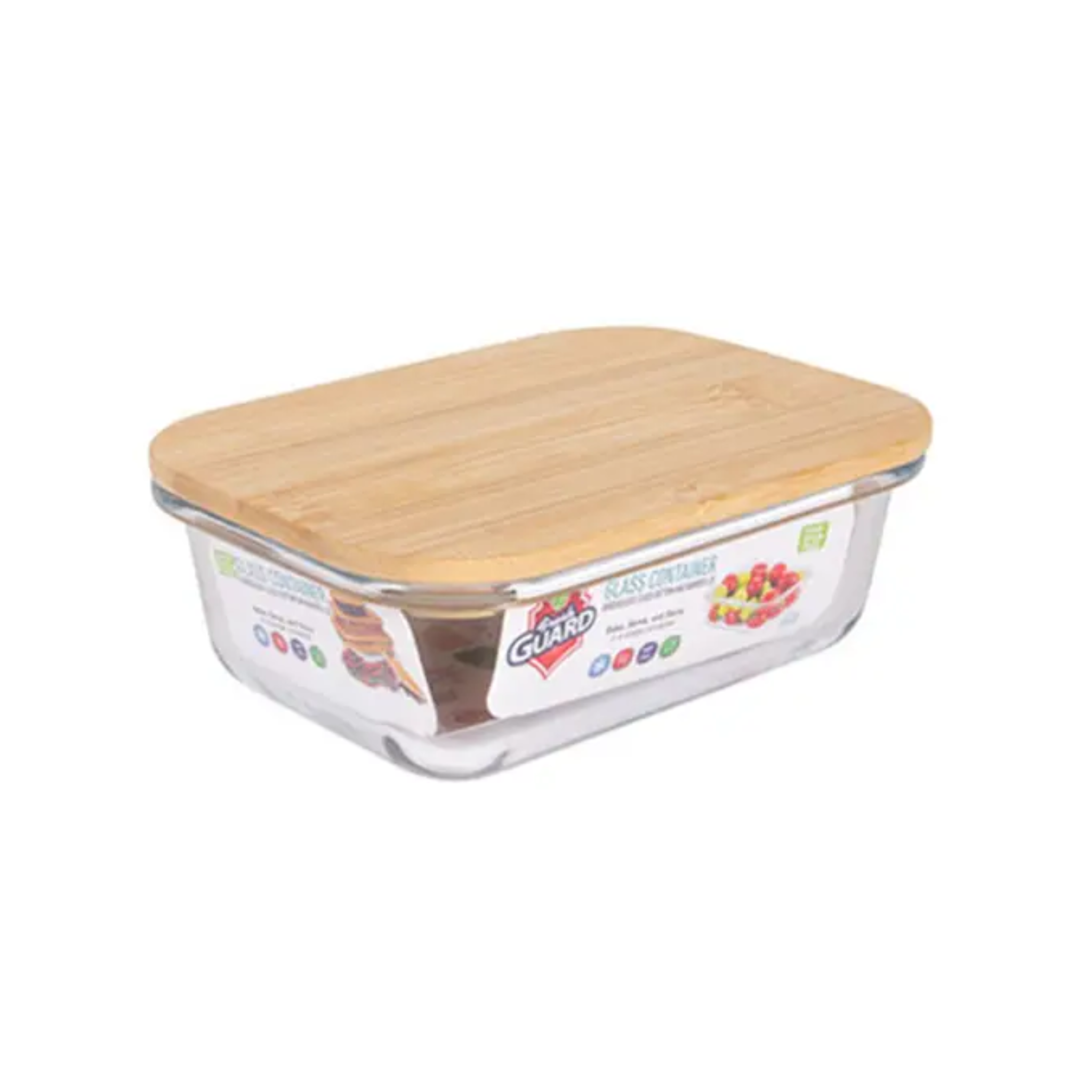 FreshGuard Glass Bamboo Food Storage 1/12.5oz