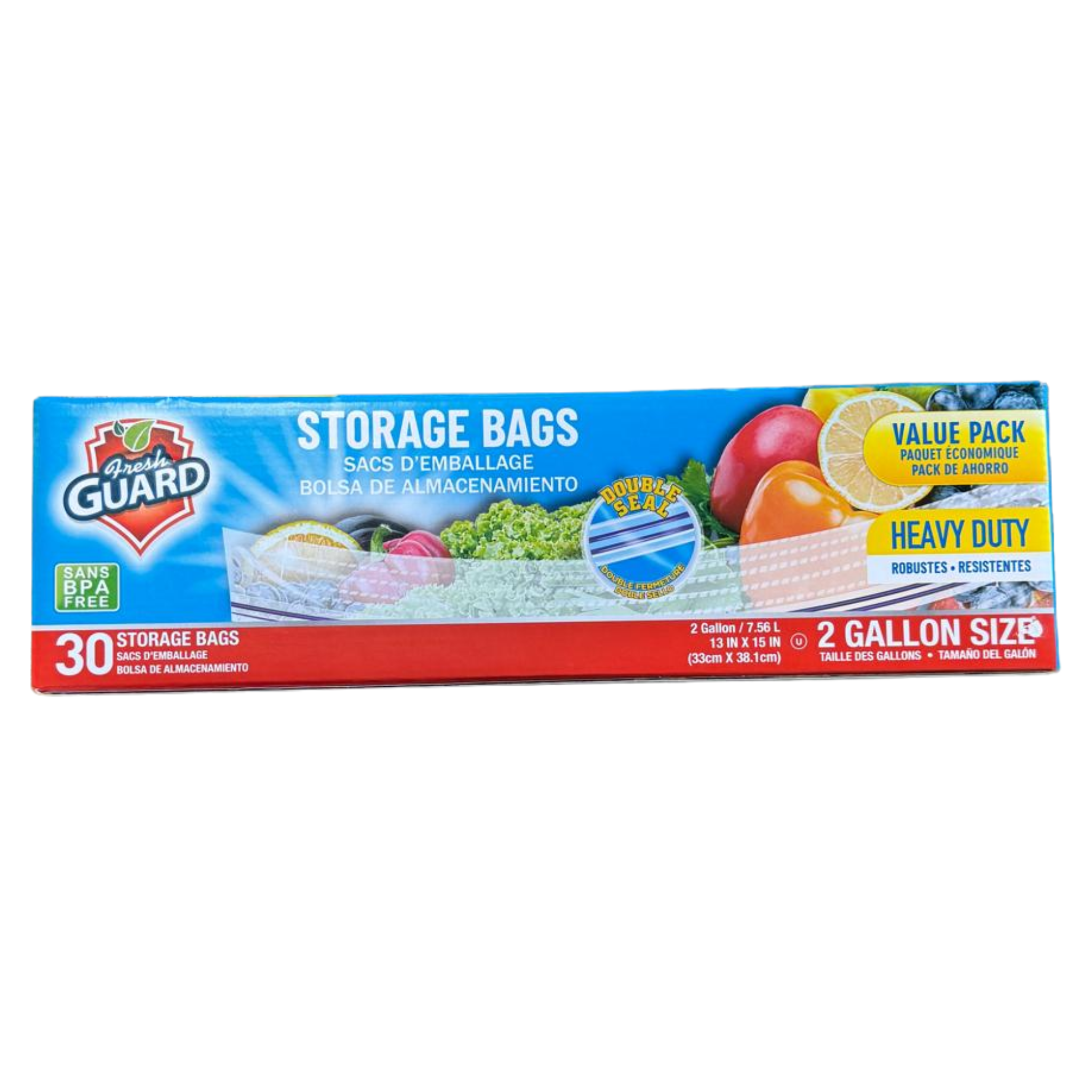 FreshGuard Storage Bags 1/30ct/2 Gal