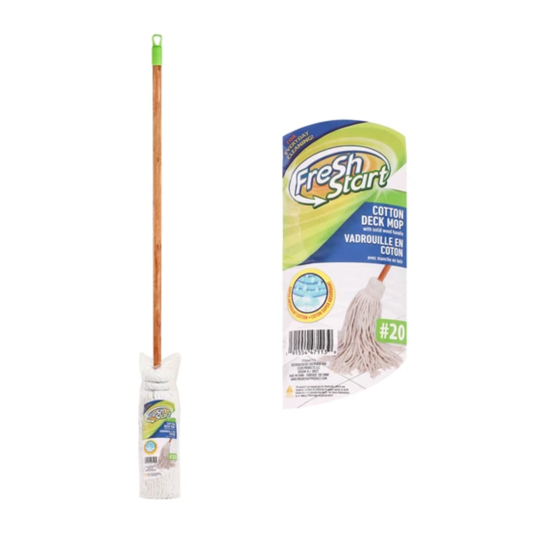 FreshStart Cotton Deck Mop #20 12/1ct