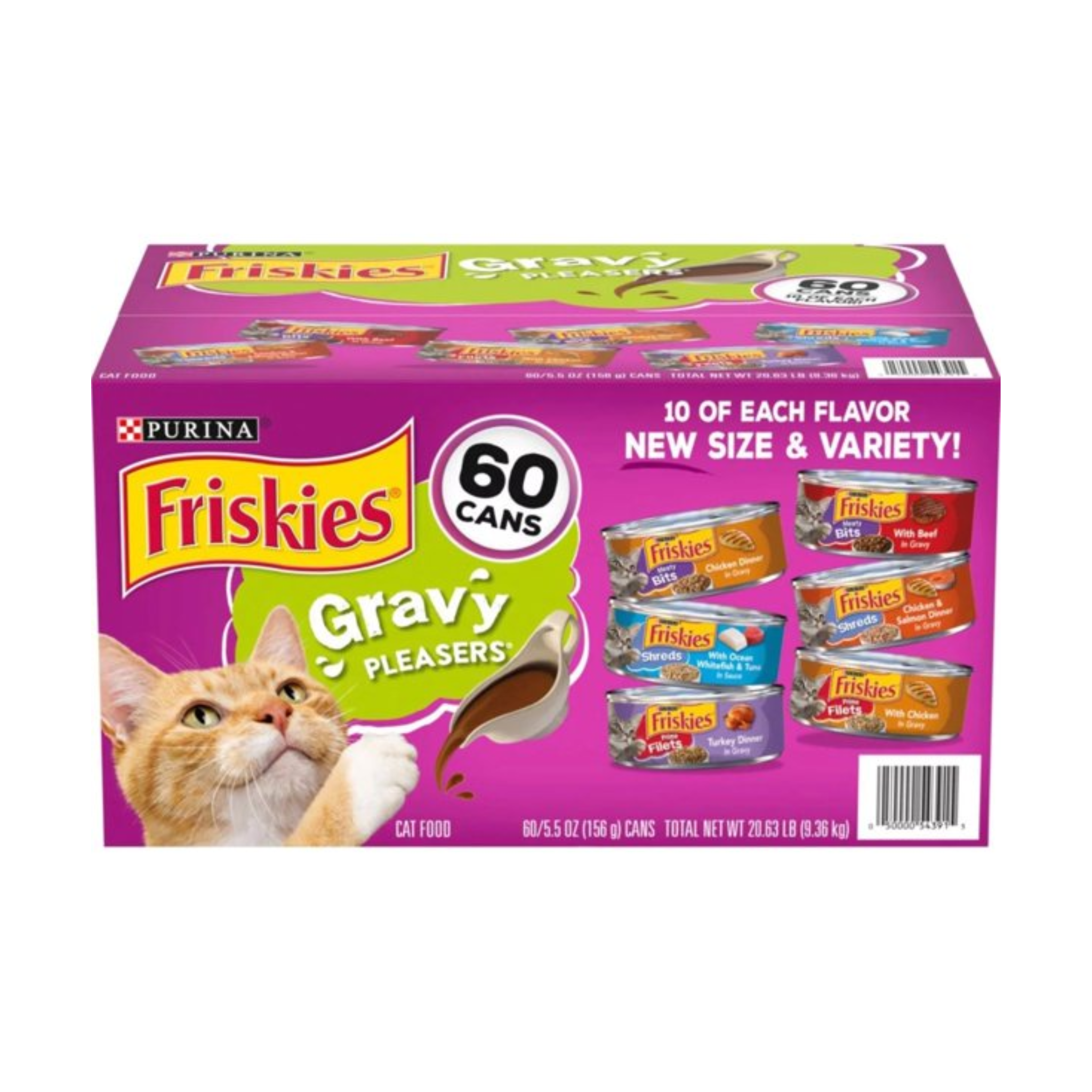 Friskies Cat Food Mix Gravy 60ct