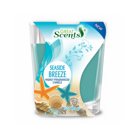 Great Scents Candle Seaside Breeze 12/3oz