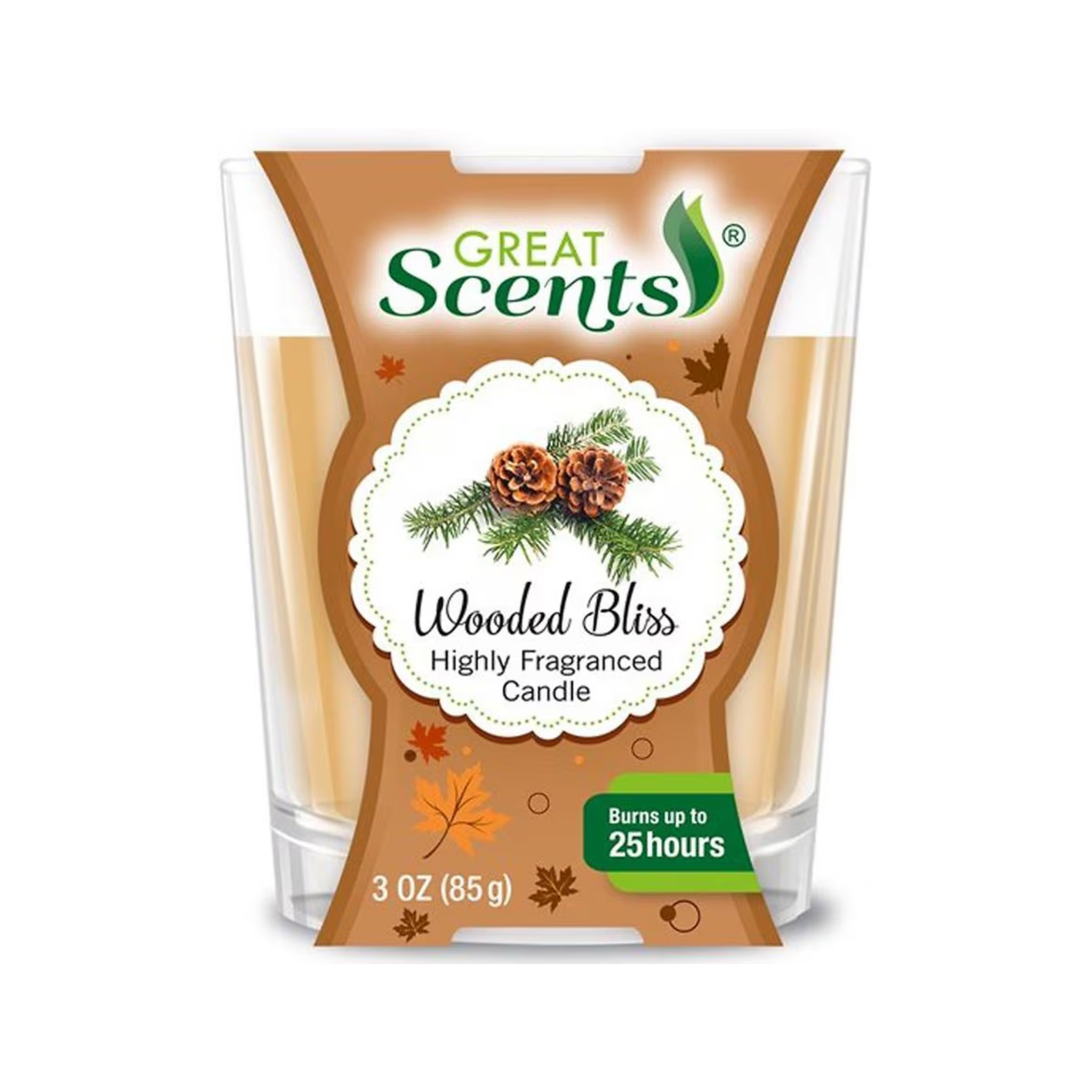 Great Scents Candle Wooded Bliss 12/3oz