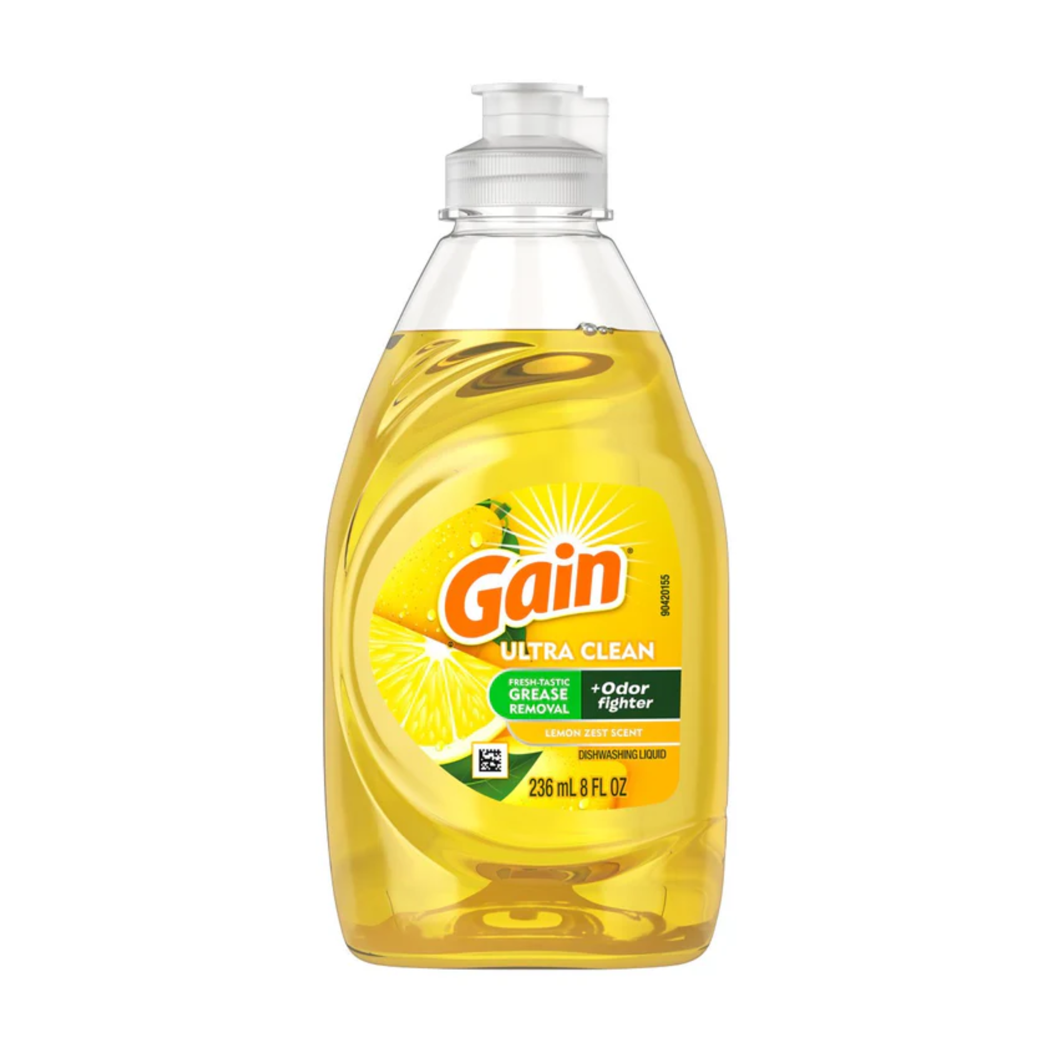 Gain Dish Liquid Lemon 12/8oz