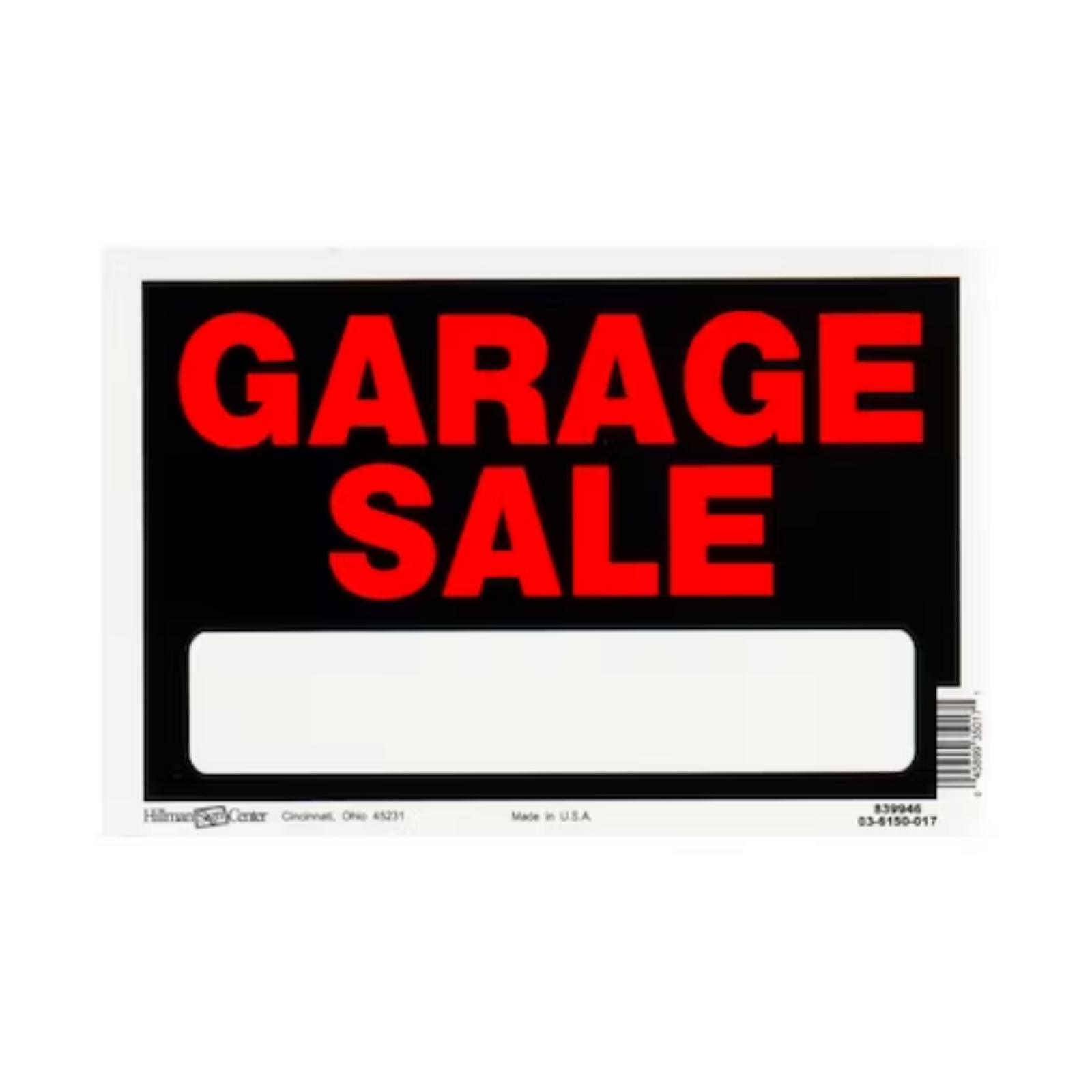 Garage Sale Sign Small 24/1ct