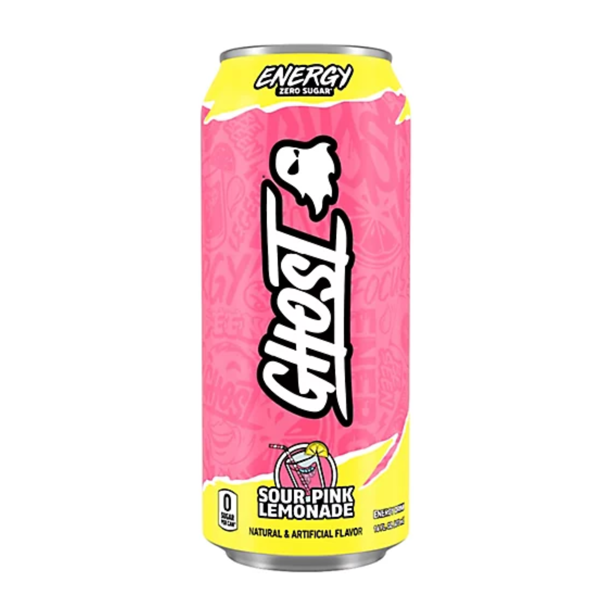 Ghost Sour Pink Limeade Energy Drink 12/16oz