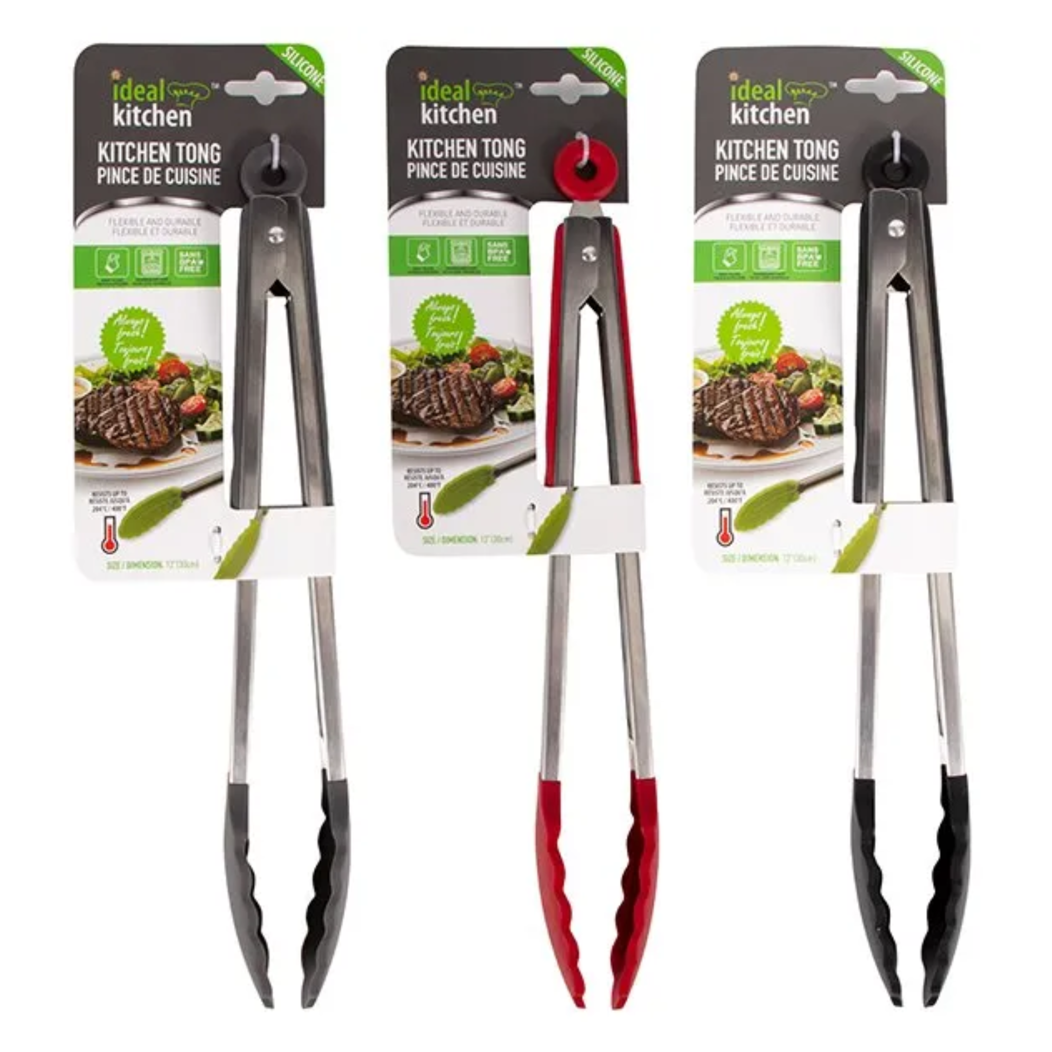 Ideal Kitchen Tongs 12" 6/1ct