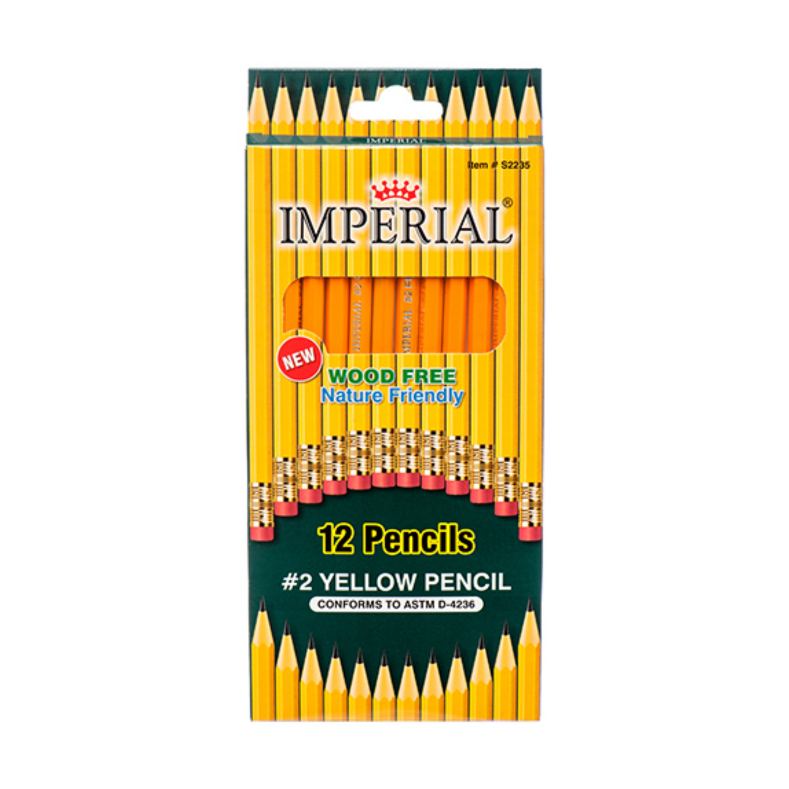 Imperial Yellow Pencil No.2 12/1ct