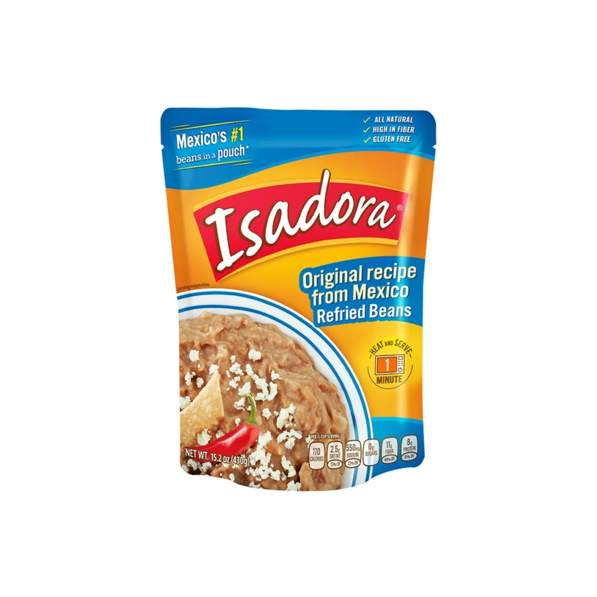 Isadora Original Refried Beans 8/15.2oz