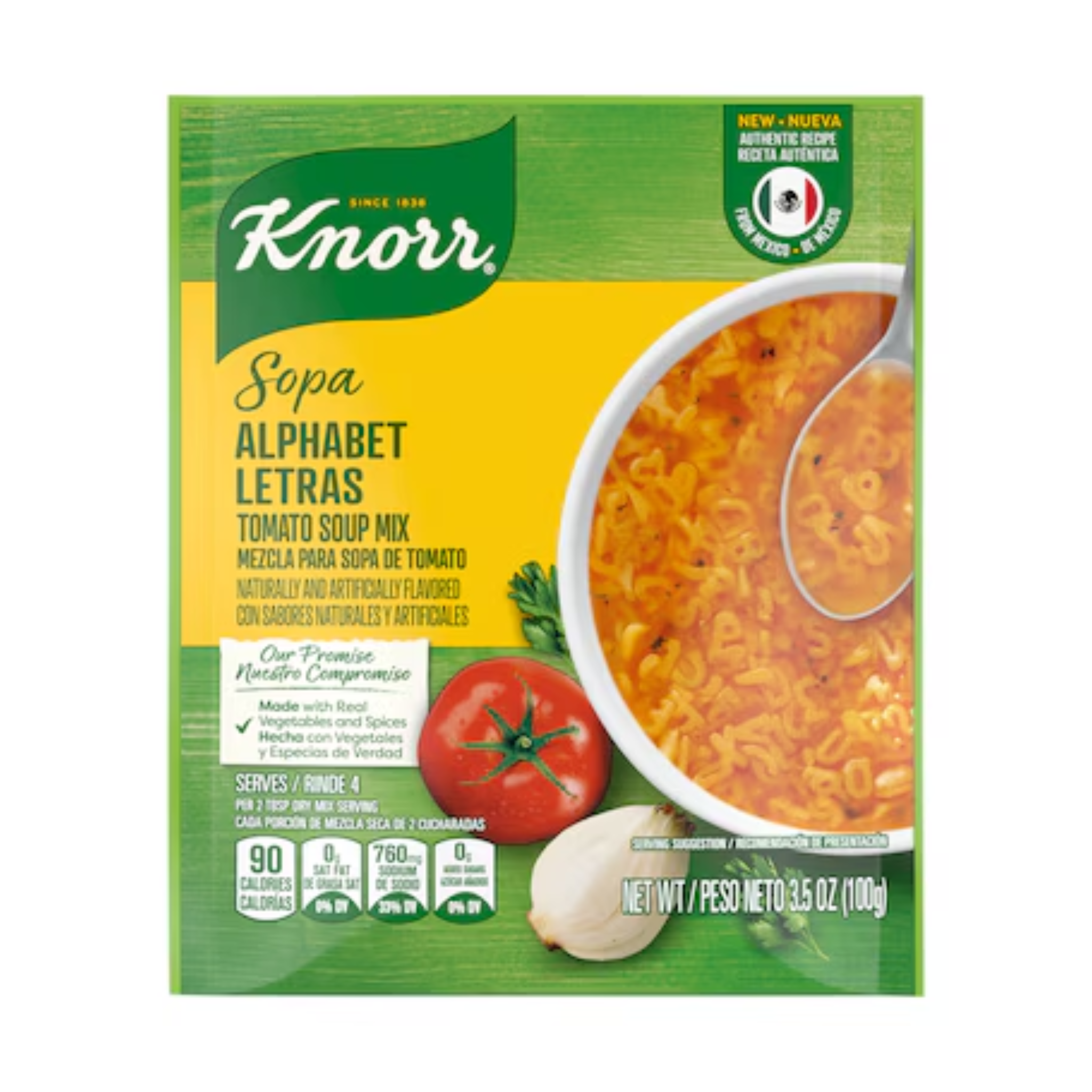 Knorr Sopa Alphabet Letras 12/3.5oz