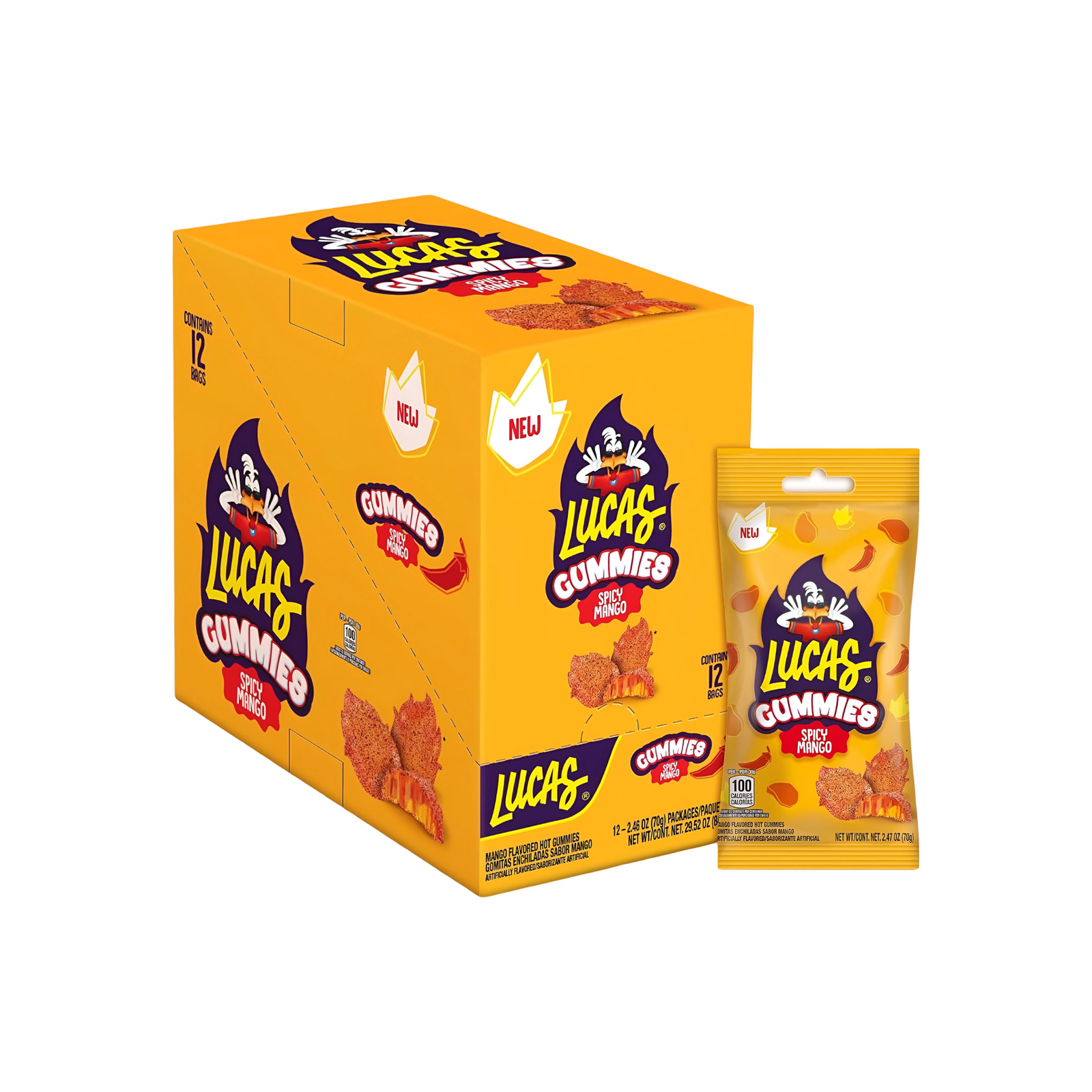 Lucas Gummies Mango 12/2.46oz