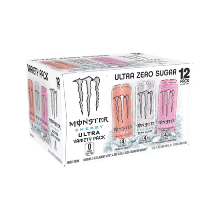Monster Zero Ultra Variety 12/16oz +0.60CRV