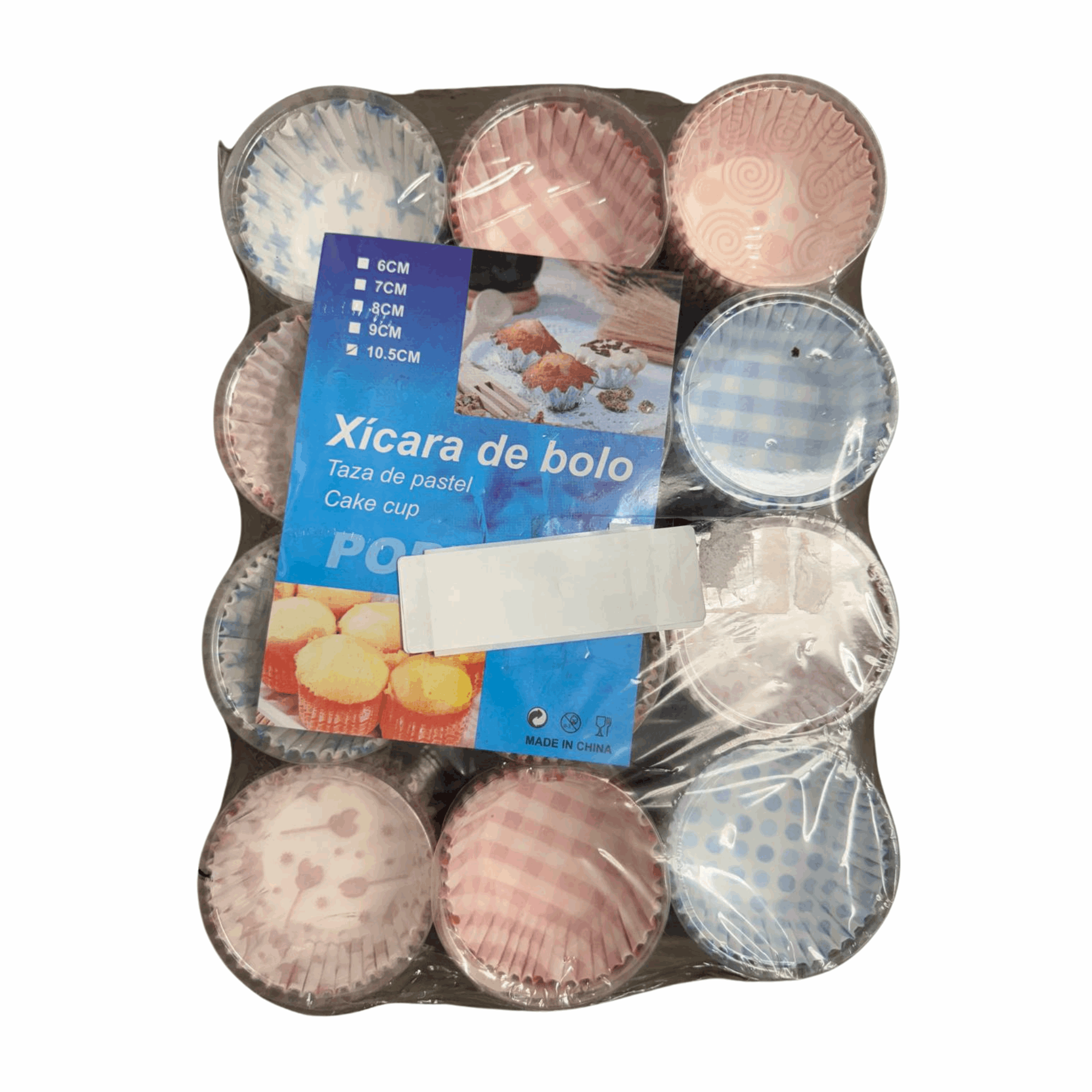 Muffin Baking Cups Mixed Style 4.1" 600ct