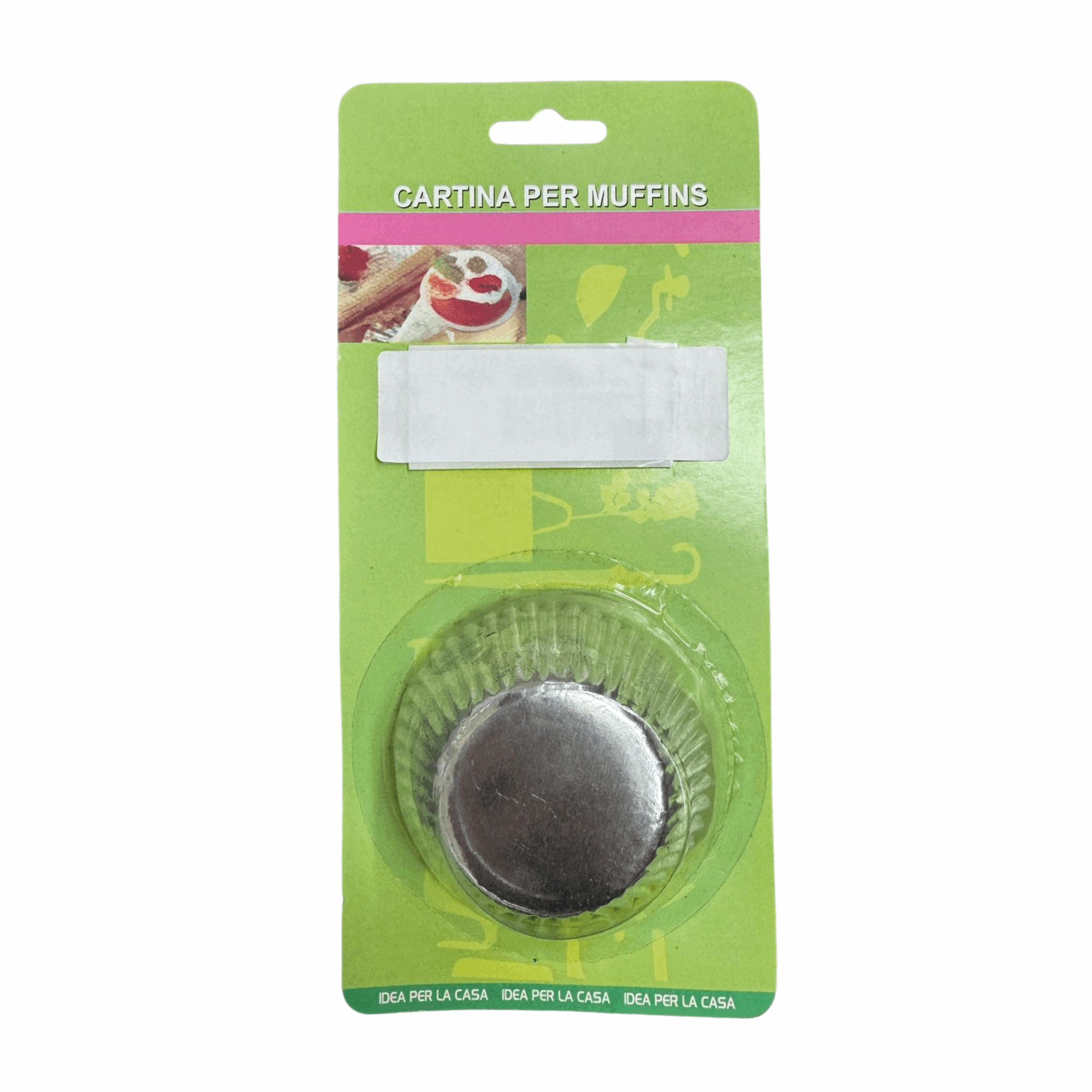 Muffin Baking Cups Silver 4" 24/25ct