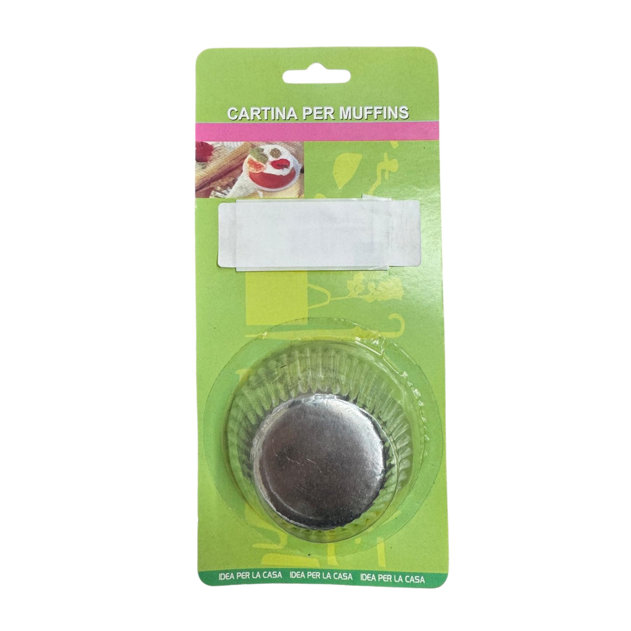 Muffin Baking Cups Silver 4" 24/25ct