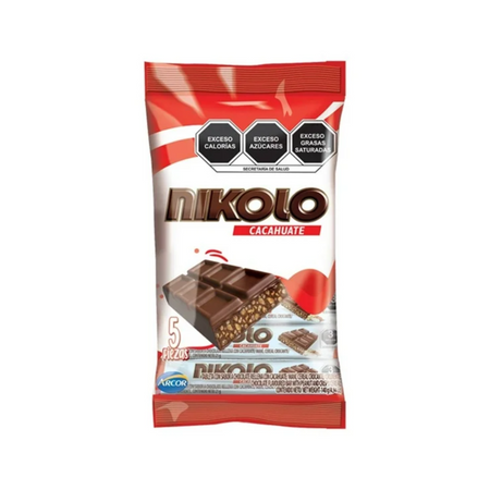 Nikolo Cacahuate Choco Bar 24/5ct