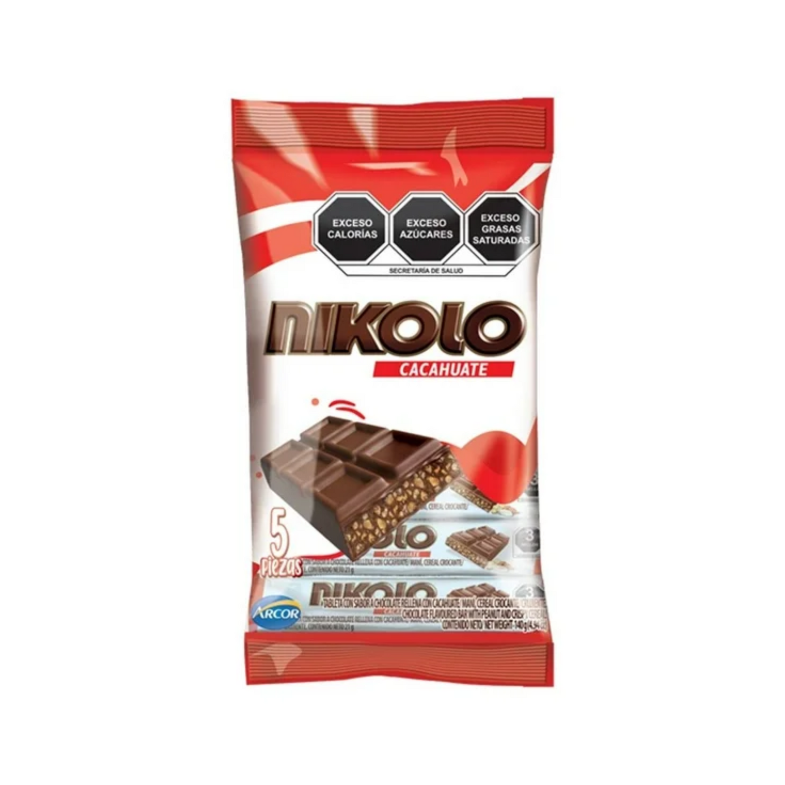 Nikolo Cacahuate Choco Bar 24/5ct