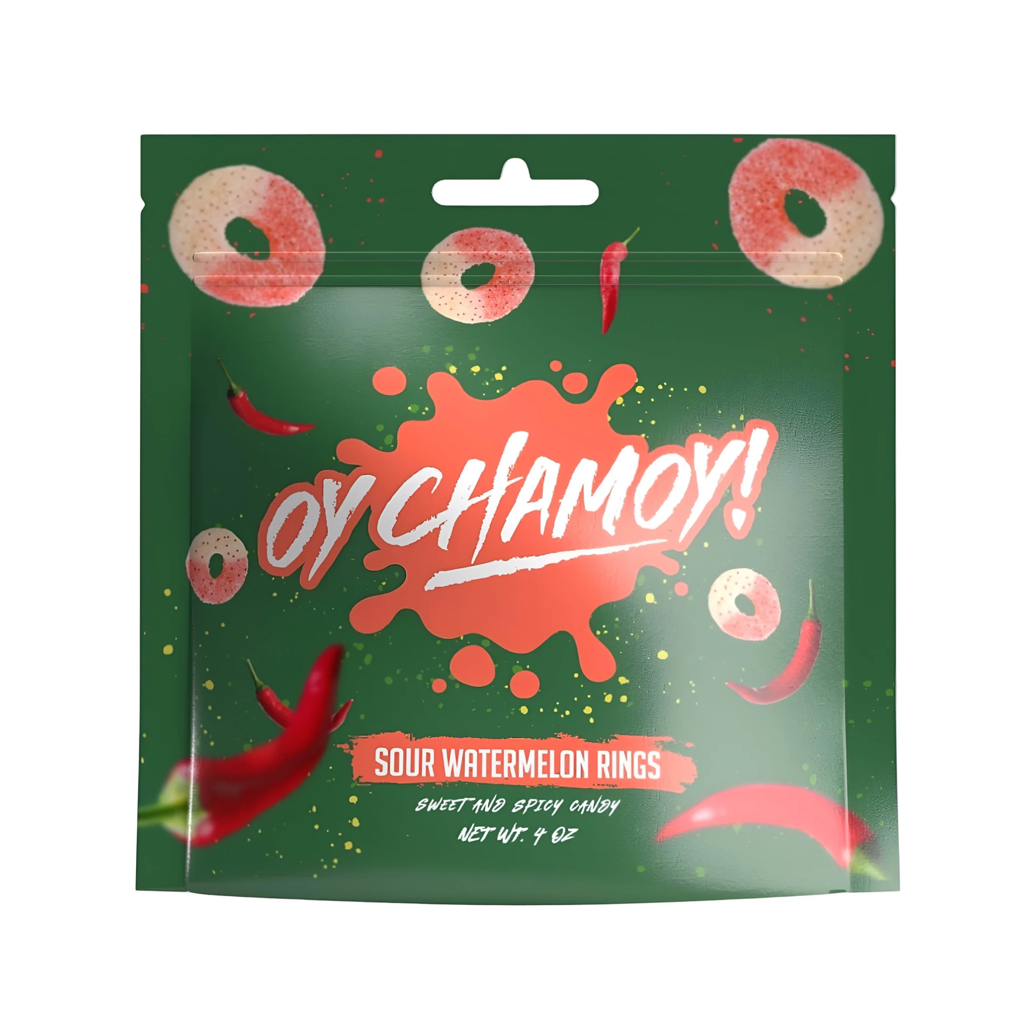 Oy Chamoy Sour Watermelon Rings 4/4oz
