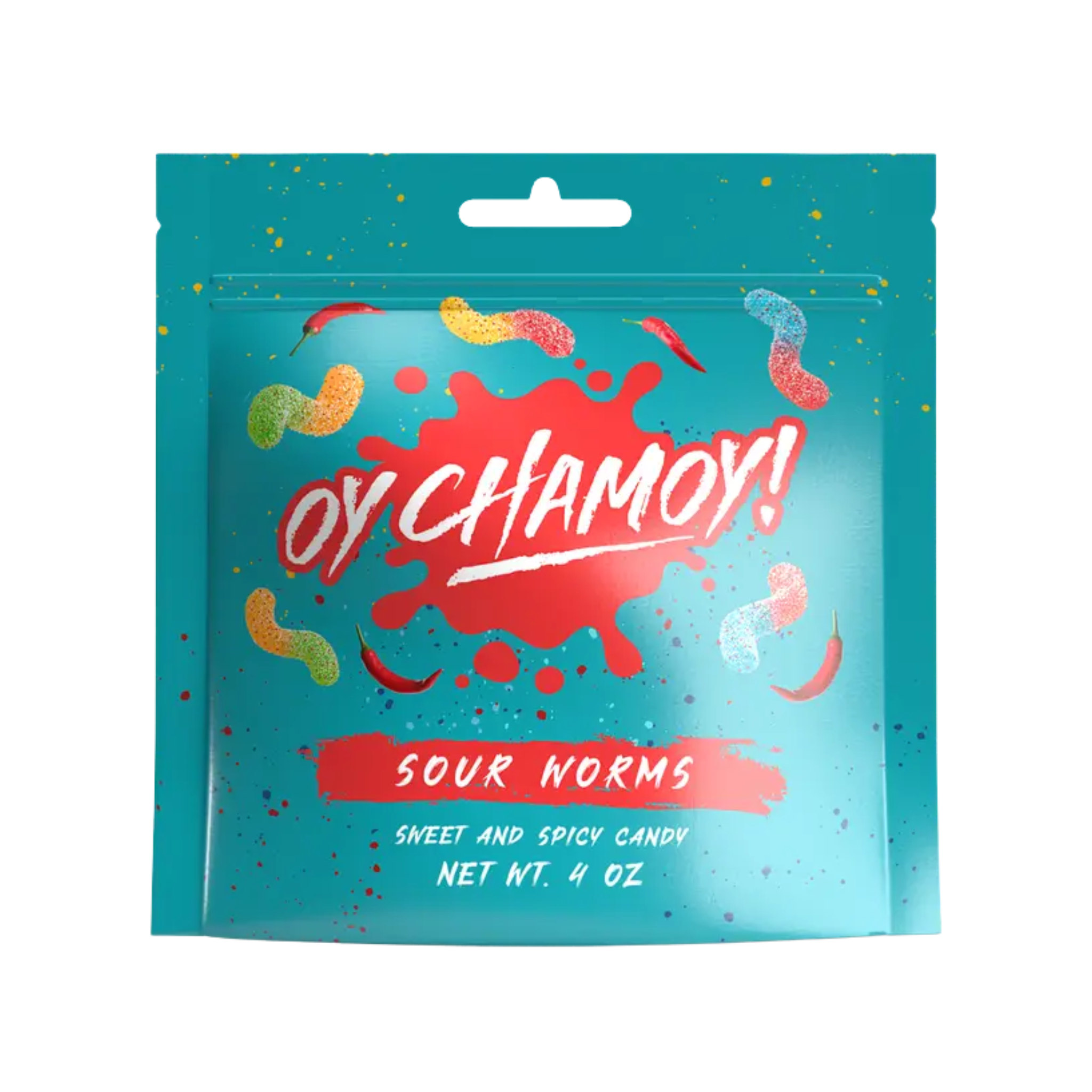 Oy Chamoy Sour Worms 4/4oz