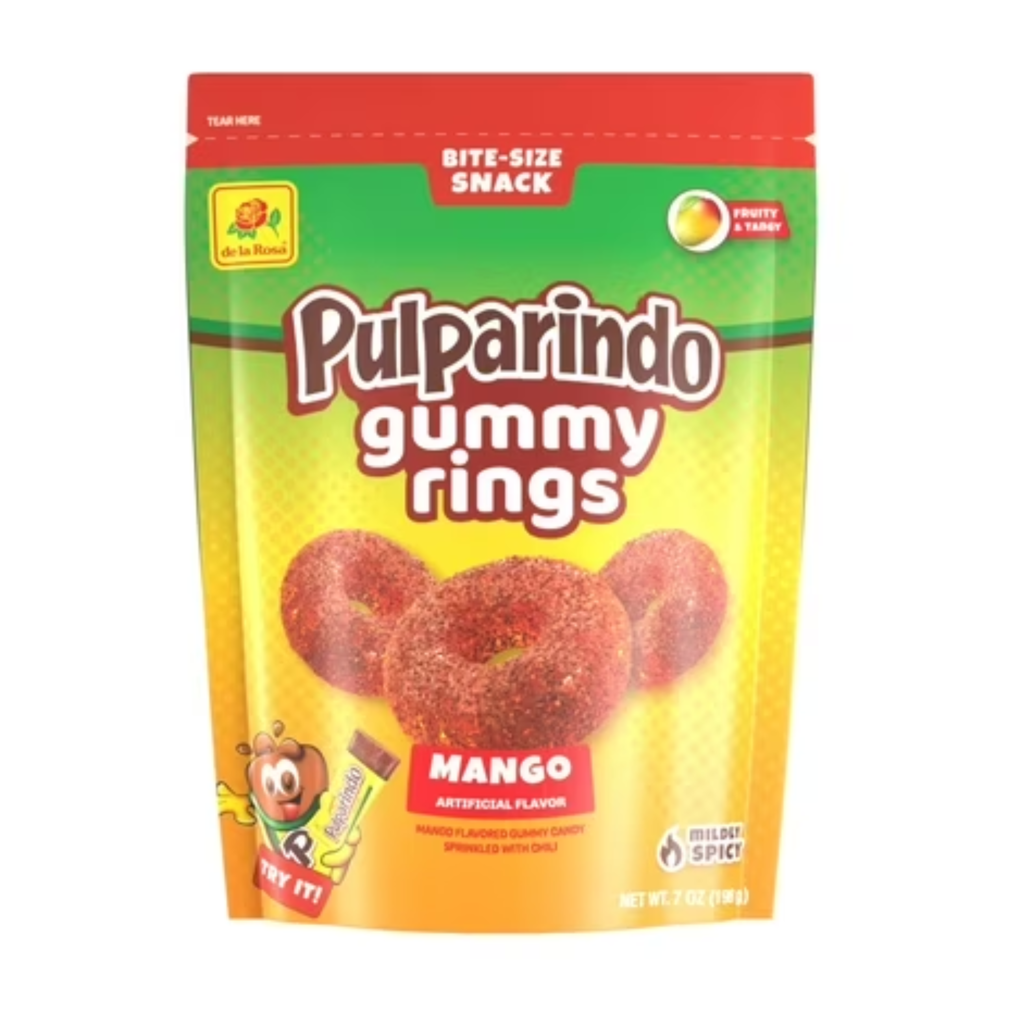 Pulparindo Gummy Rings Mango 9oz
