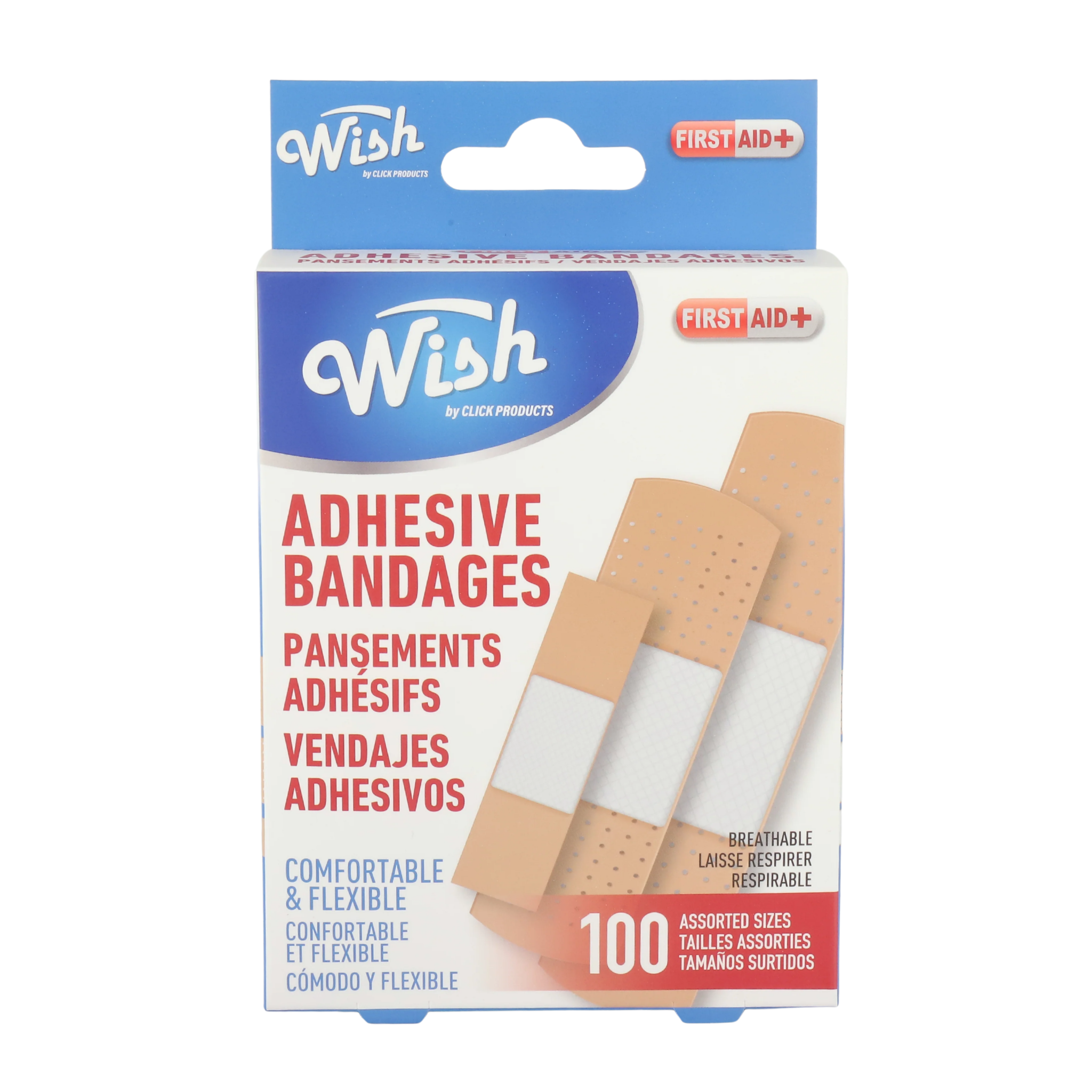 Wish Adhesive Bandages 12/100ct