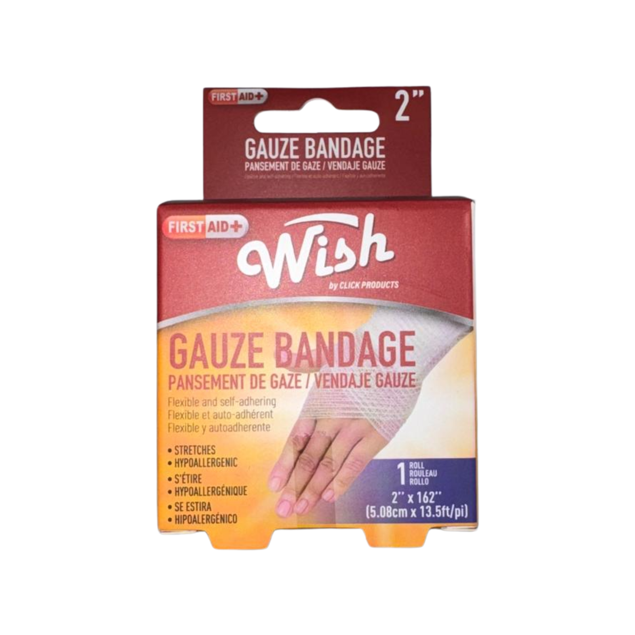 Wish Gauze Bandage 2" 12/1ct