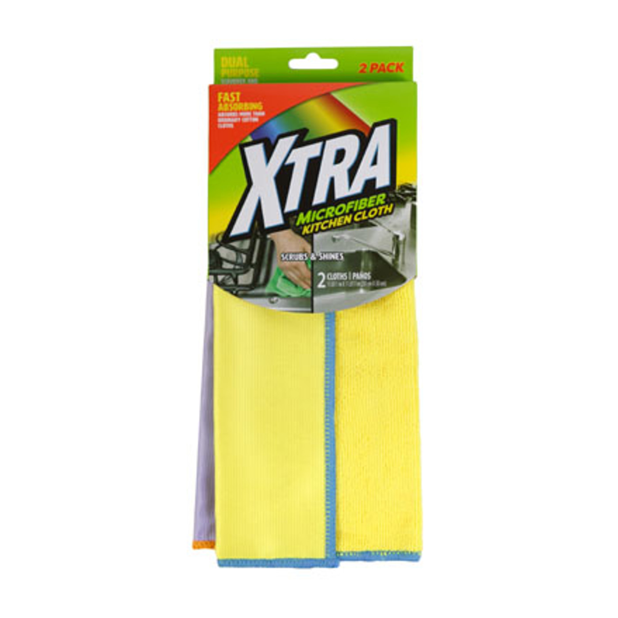 Xtra Microfiber Kitchen Cloth 12/2ct