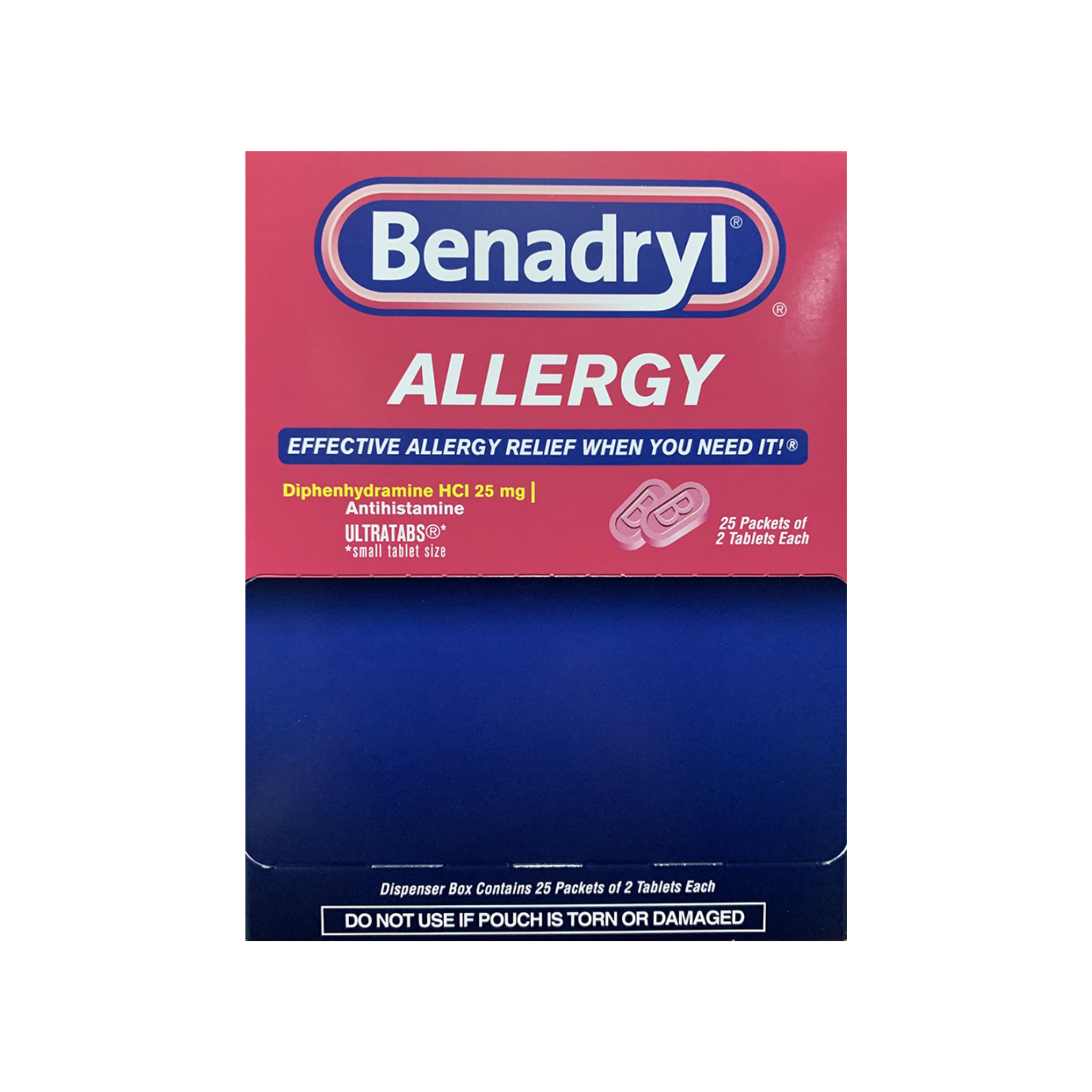 Benadryl Allergy 25 Pouches of 2