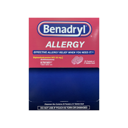Benadryl Allergy 25 Pouches of 2