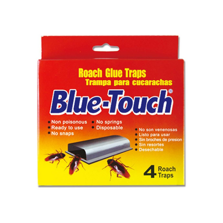 Blue Touch Roach Glue Traps 12/4ct