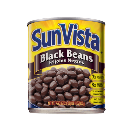 Sun Vista Black Beans 12/30oz